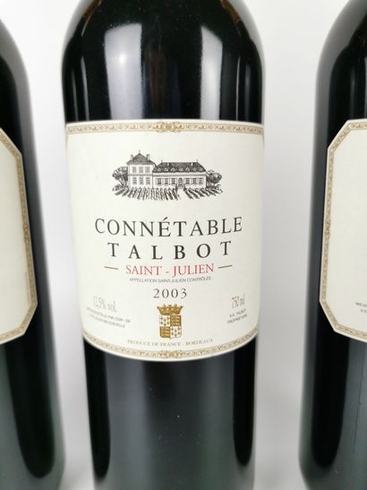 null CONNETABLE TALBOT. 

Millésime : 2003.

3 bouteilles