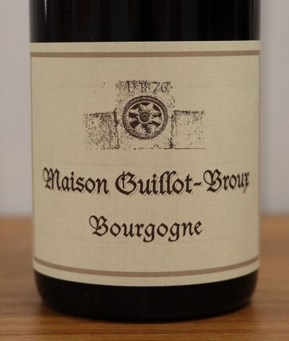 null BOURGOGNE.

HOUSE GUILLOT-BOUX.

Vintage : 2018

8 bottles

THIS LOT IS JUDICIAL,...