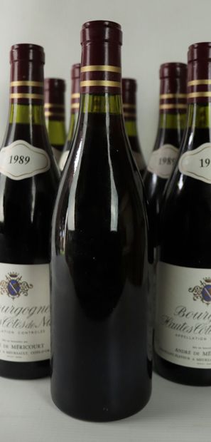 null HAUTES COTES DE NUITS.

André de MERICOURT.

Millésime : 1989.

12 bouteill...