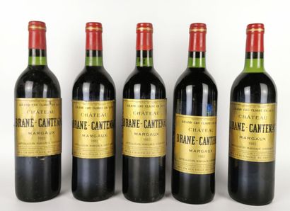 null CHATEAU BRANE-CANTENAC. 

Vintage : 1982.

5 bottles, 1 bottle on the outsi...