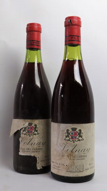 null VOLNAY CLOS DES CHENES;

Réserve André VAUCHER.

Millésime : 1968.

2 bouteilles,...