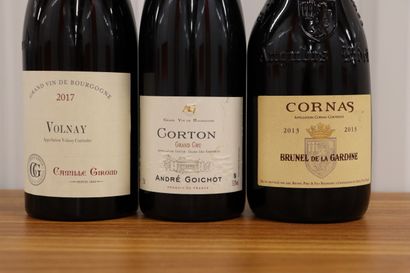 null 
Lot of 6 bottles including : 





-2 CORTON ANDRE GOICHOT 2016





-2 VOLNAY...