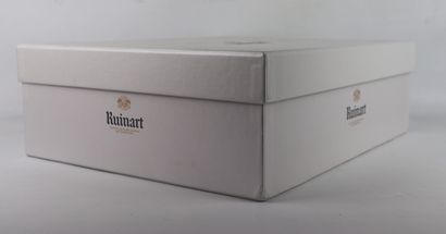 null RUINART CHAMPAGNE.

3 bottles, brut, blanc de blancs and rosé.

In their bo...