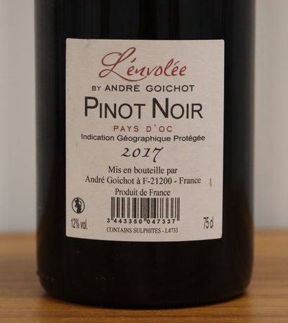 null PINOT NOIR L'envolée.

André GOICHOT.

Vintage : 2017

1 bottle

THIS LOT IS...