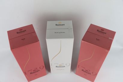 null RUINART CHAMPAGNE.

3 bottles, 2 rosé and 1 white.

In their boxes