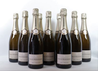 CHAMPAGNE LOUIS ROEDERER BRUT. 
9 boutei...