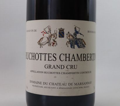 null RUCHOTTES CHAMBERTIN GRAND CRU.

Château de Marsannay.

Millésime : 1999.

1...