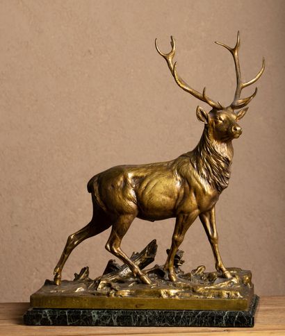 Charles PAILLET (1871-1937).

Le Grand Cerf.

Bronze...