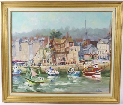null Bernard DELETTRE (1937)

Le port de Honfleur.

Huile sur toile signée en bas...