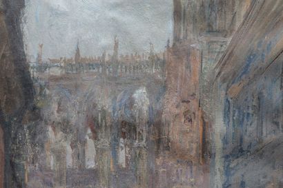 null Gaston BOUCART (1878-1962).

La Cathédrale de Reims.

Huile sur papier marouflée...