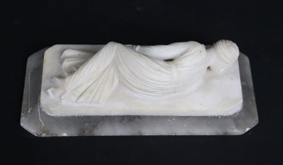 null Stefano MADERNO (1576-1636), d'après.

Sainte Cécile.

Sculpture en marbre blanc,...