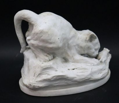 null Edouard DROUOT (1859-1945).

Le chat et la souris. 

Sculpture en biscuit de...