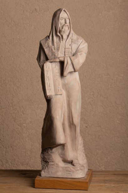null David FISHER (1928-?) - AUSTIN PRODUCTION.

Moïse.

Sculpture en terre cuite...