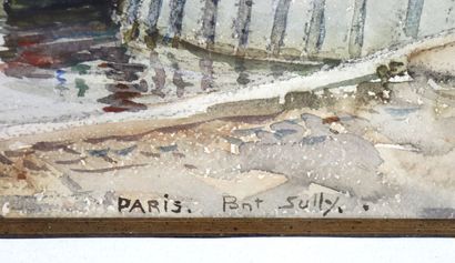 null Jean-Alexandre VEYRE (1886 - 1963).

Paris, vue du pont Sully. 

Aquarelle sur...
