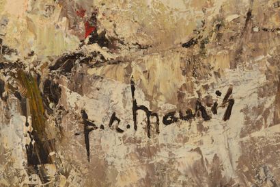 null Pat Richard MAURIS (1929-1998).

Composition. 

Huile sur toile, signée en bas...