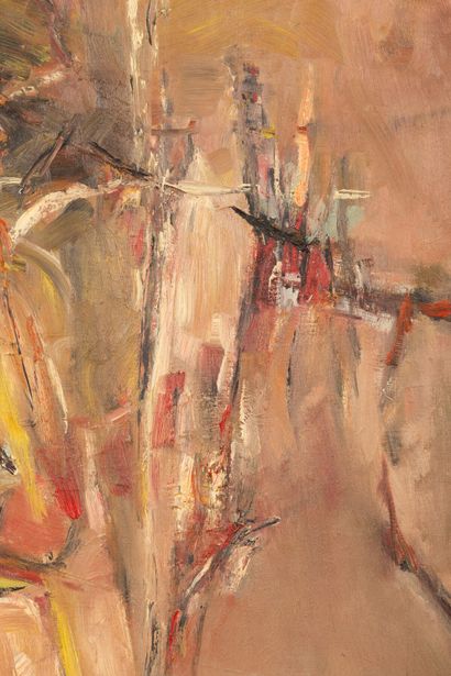 null Pat Richard MAURIS (1929-1998). 

Composition. 

Oil on canvas. 

H_145.5 cm...