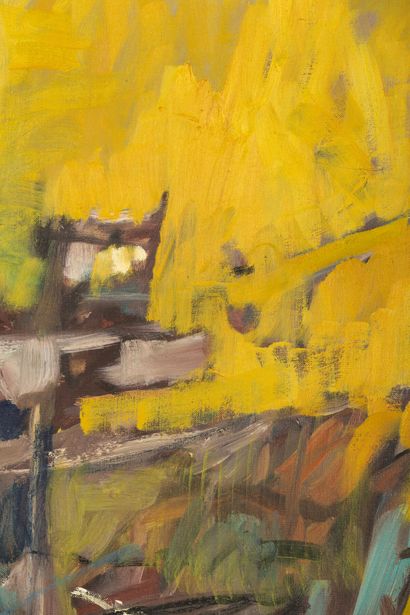 null Pat Richard MAURIS (1929-1998). 

Composition. 

Oil on canvas.

H_120 cm L_60...