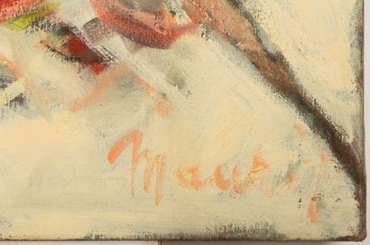 null Pat Richard MAURIS (1929-1998). 

Composition. 

Huile sur toile, signée en...