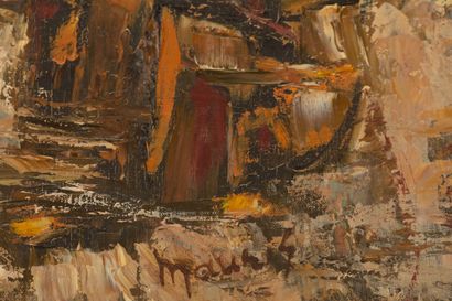 null Pat Richard MAURIS (1929-1998).

Composition. 

Oil on canvas, signed lower...