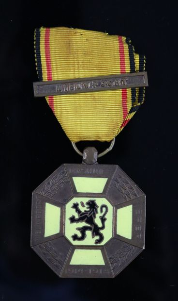 null Médaille 1ère guerre mondiale 1914-1918. 

Diksmuide avec sa barette nieuwpoort....
