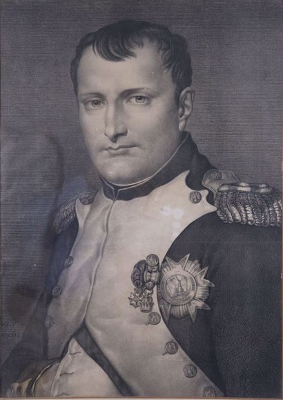 null Jacques-Louis DAVID (1748-1825), d'après. 

 « L'Empereur Napoléon Ier en...