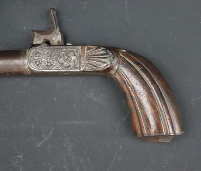 null Pistolet à coffre Louis Philippe. 

Le canon rond à boulet de 16 cm, D_18 mm....
