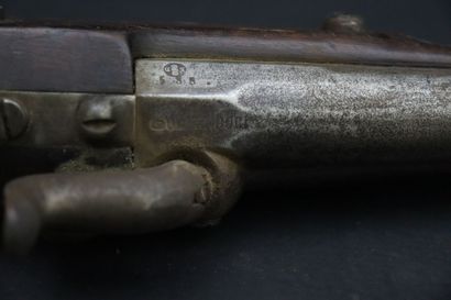 null Allemagne pistolet cavalerie M1853 à piston. 

Le canon en acier de 24 cm est...