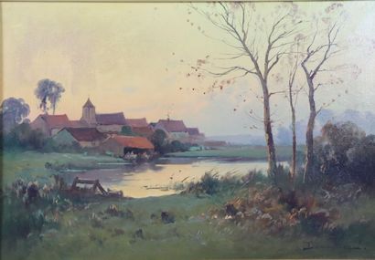 null Eugène GALIEN-LALOUE (1854-1941), par son pseudonyme DUMOUTIER. 

Le village...