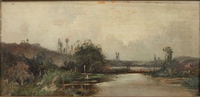 null Louis DUPUY, pseudonyme d'Eugène GALIEN-LALOUE (1854-1941).

Paysages.

Huile...