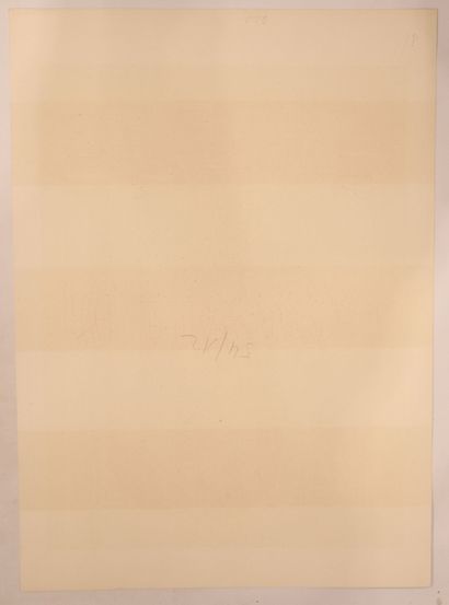 null Jean CARZOU (1907-2000). 

Rituel. 

Lithographie en couleurs, signée au crayon...