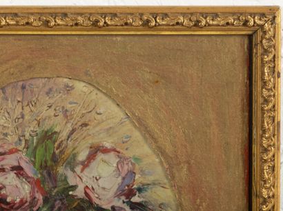 null Robert DUMONT-DUPARC (1866-1930).

Vase au bouquet de fleurs.

Huile sur carton...