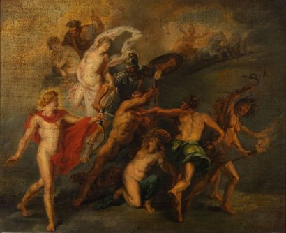 null Pierre-Paul RUBENS (1577-1640), d'après. 

Le Conseil des Dieux pour les mariages...