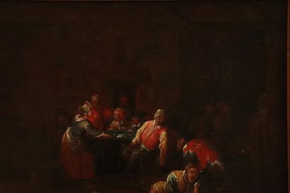 null Egbert I VAN HEEMSKERCK (1634-1705), attribué à.

Scène de taverne.

Huile sur...
