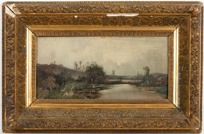 null Louis DUPUY, pseudonyme d'Eugène GALIEN-LALOUE (1854-1941).

Paysages.

Huile...