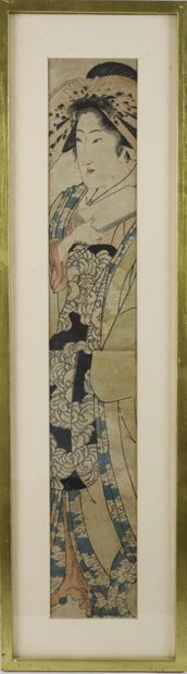 null Eisen IKEDA (1790-1848), d'après

Estampe représentant une geisha.

H_59 cm...