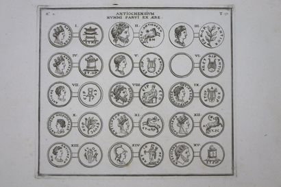 null [NUMISMATIQUE].

Ensemble de quarante planches, extraites d'un ouvrage de numismatique...