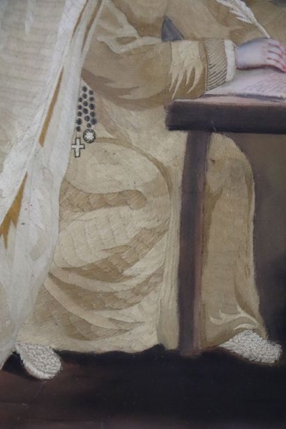 null 
Ecole française vers 1840. 




Sainte Thérèse d'Avila.




Pastel sur papier,...