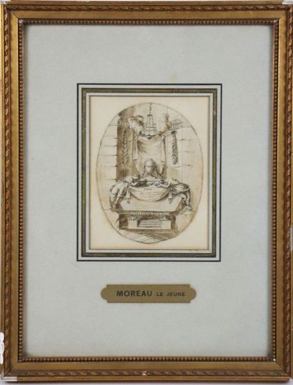 null Jean-Michel MOREAU, dit Moreau le Jeune (1741-1814), attribué à.

Projet d'un...