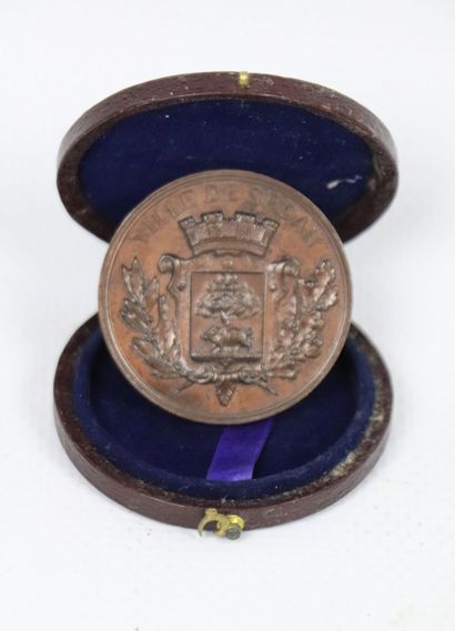 null VILLE DE SEDAN.

Exposition scolaire de 1886.

Médaille en cuivre dans son écrin...