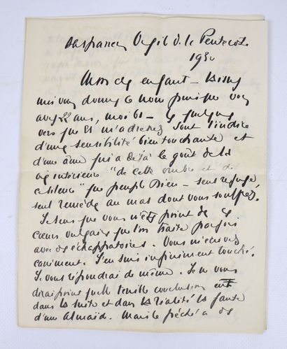 null Francis JAMMES (1868-1938), poète et écrivain français. 

Correspondance autographe...