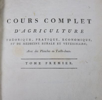 null François ROZIER (Abbé, 1734-1793).

Cours complet d'agriculture théorique, pratique,...