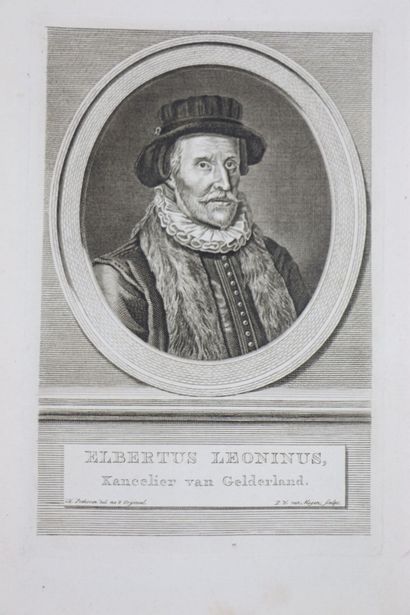 null Jacobus HOUBRAKEN (1698-1780), graveur. 

Série des grands hommes de la Hollande,...