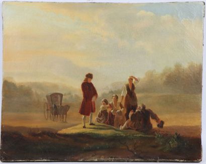 null 
Jean HUBER (1721-1786), d’après.



Voltaire et les paysans de Ferney, esquisse.



Huile...
