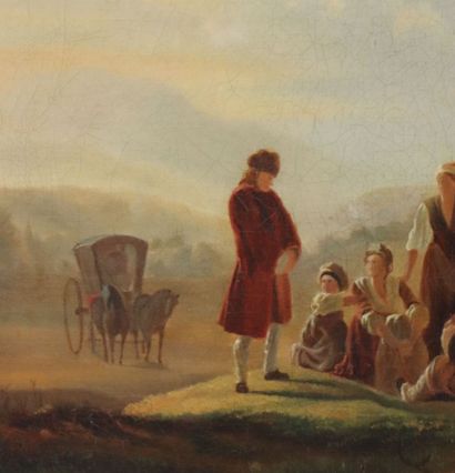 null 
Jean HUBER (1721-1786), d’après.



Voltaire et les paysans de Ferney, esquisse.



Huile...