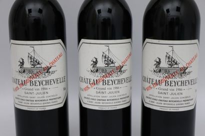 null CHATEAU BEYCHEVELLE.
Millésime : 1986.
3 bouteilles, b.g