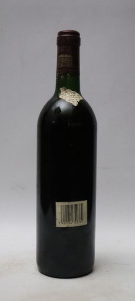 null CHATEAU MARGAUX.
Millésime : 1989.
1 bouteille, b.g., e.l.t.
