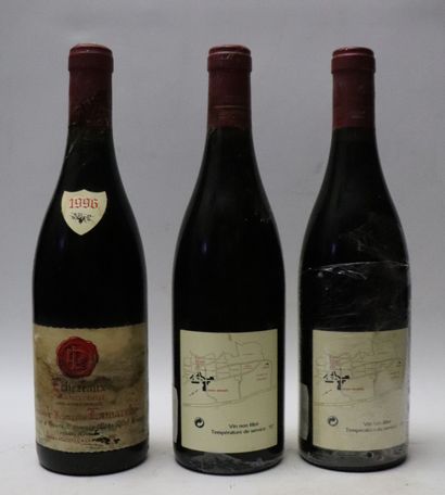 null ECHEZEAUX GRAND CRU.
François LAMARCHE.
Millésime : 1996.
3 bouteilles, 1 e...