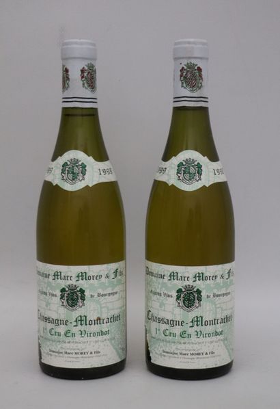 null CHASSAGNE MONTRACHET 1er CRU EN VIRONDOT.
Mac MOREY
Millésime : 1999, 
2 bouteilles,...
