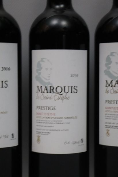 null MARQUIS DE SAINT-ESTEPHE. 
Prestige. 
Millésime : 2016. 
6 bouteilles. 
