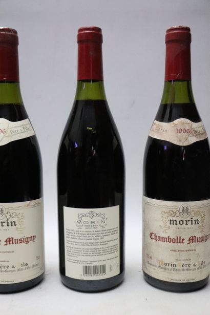null CHAMBOLLE MUSIGNY.
MORIN.
Millésime : 1996.
3 bouteilles, 1 e.t.
